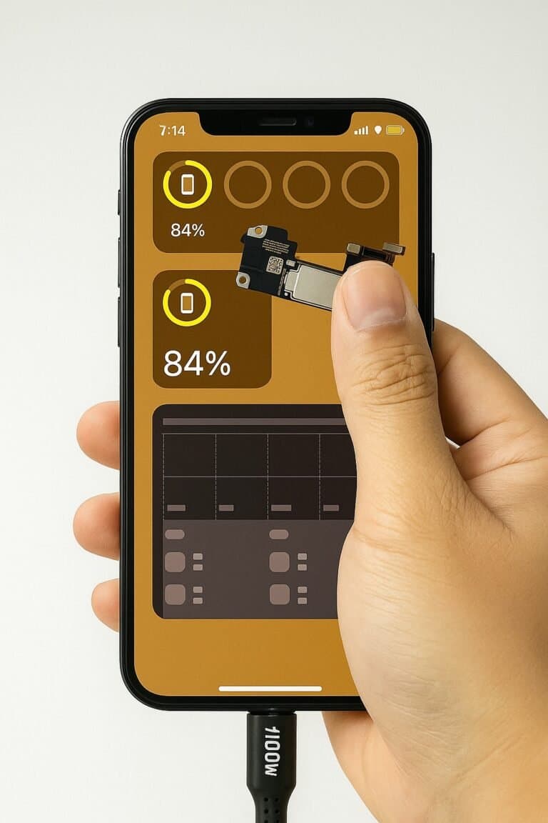 Thunderfix repair work from Facebook showing a device diagnostic result